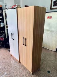 2x solid wooden wardrobe image 1