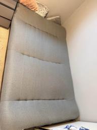 3 Seater grey sofa bed image 1