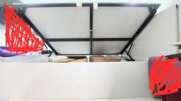 5 ft Hydraulic Storage Bed queen size image 3