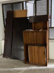 Antique Old Bed w 4 drawers image 3
