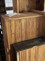 Antique Old Bed w 4 drawers image 4