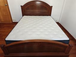 Bed with mattress image 1