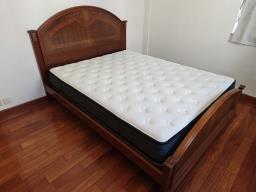 Bed with mattress image 2