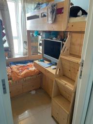 Bunk bed with ample storage image 1