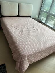 Double bed 45 feet width and mattress image 1