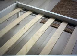 Double Bed Frame  White Durable image 2