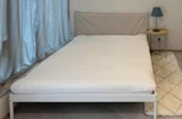 Double bed with 90 mattress image 1