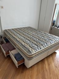 Double bed with deluxe mattress image 1