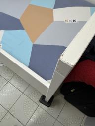 ext bed frame with matress 91x190 cm image 8
