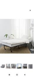 Ikea 20cm single mattress with bed frame image 2