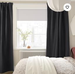 Ikea curtain Anthracite Grey Color image 1