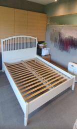 Ikea Double Bed in White Frame image 1