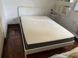 Ikea double bed  mattress image 1