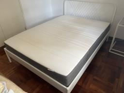 Ikea double bed  mattress image 2