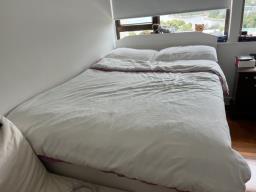Ikea double bedframe  Sealy mattress image 4