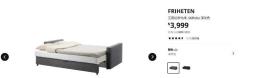 Ikea Friheten 3-seater Sofa Bed image 4