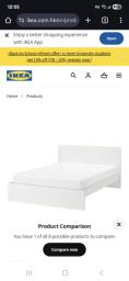 Ikea king size bed image 1