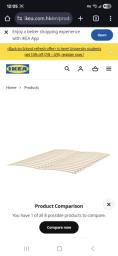 Ikea king size bed image 2