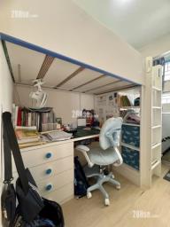 Ikea loft bed with desk and wardrobe dra image 2