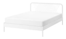 Ikea Nesstun Double Bed Frame image 1