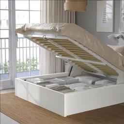 Ikea ottoman bed white Fulldouble image 1