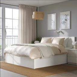 Ikea ottoman bed white Fulldouble image 2