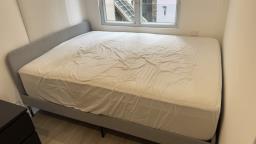 Ikea Queen bed and mattress image 1