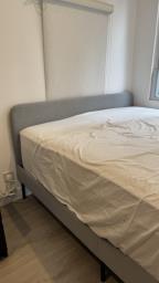 Ikea Queen bed and mattress image 4