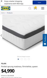 Ikea Queen mattress image 4