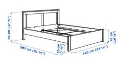 Ikea Queen Size Bed Frame  Mattress image 3
