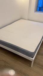 Ikea queen size bed with mattress image 1