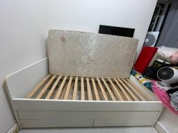 Ikea single storage bed wdrawers image 4