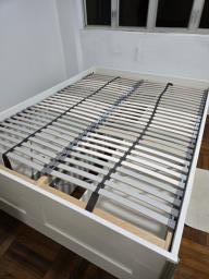 Ikean brimnes queen bed frame free image 1