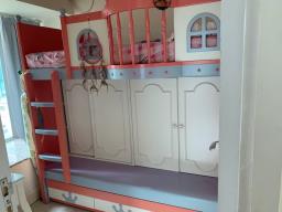 Kids Bunk Bed mattress not included image 1