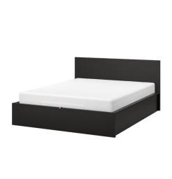 King size hydraulic bed Ikea image 2