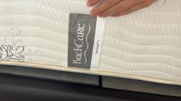 Leather Master bedframe and mattress image 3