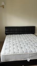 Leather Master bedframe and mattress image 6