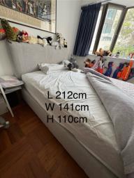 Lift up bed and mattress double size image 2