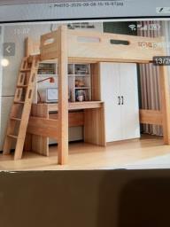 Loft Bed wcloset desk drawers ladder image 2