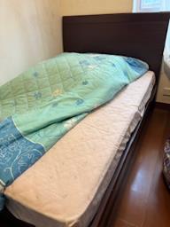 Moving sale- Bed with firm mattress image 1