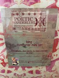 Poetic wanderlust comforter and 2 pillow image 3