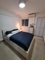 Queen Bed frame with 4 drawers image 1