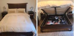 Queen Hydraulic Bed  Mattress image 1