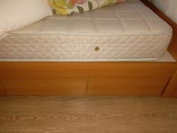Queen size bed and back care mattress image 4