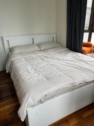 Queen size bed and mattress image 1