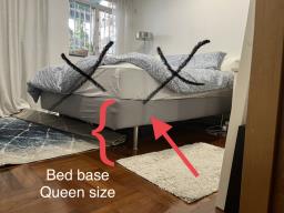 Queen Size Bed Base and Headboard image 4