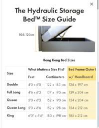 Queen size hydraulic bed  mattress image 3