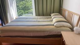 Queen size Simmons Mattress and Bedframe image 1