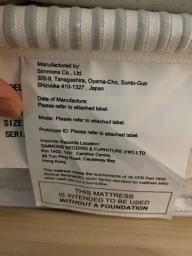 Queen size Simmons Mattress and Bedframe image 2