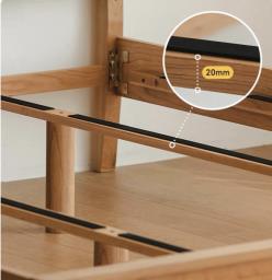 Queen size solid wood bed image 3
